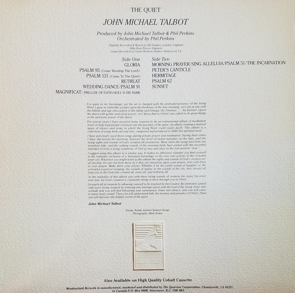 John Michael Talbot - The Quiet | Meadowlark Records (MLR 7001) - 2
