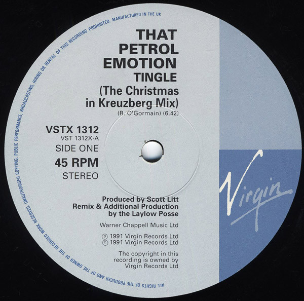 That Petrol Emotion - Tingle | Virgin (VSTX 1312) - 3 That Petrol Emotion - Tingle | Virgin (VSTX 1312) - 3