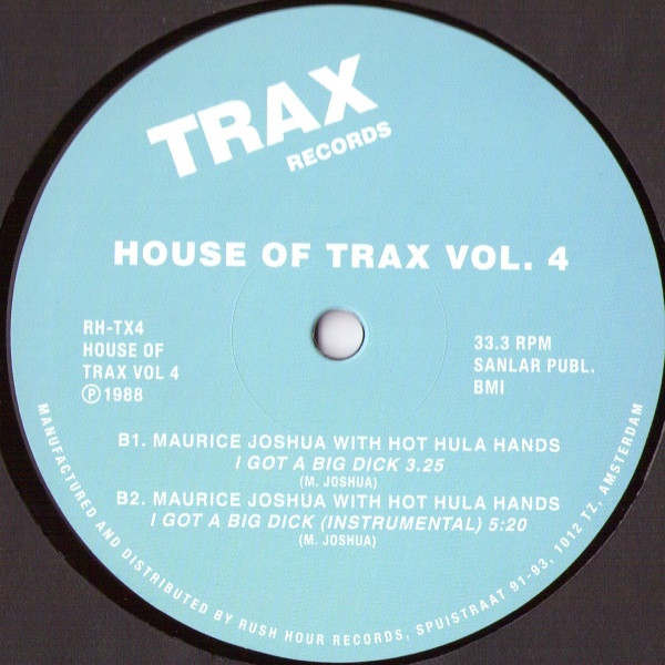 Blackman / Maurice Joshua With Hula - House Of Trax Vol. 4 | Rush Hour (RH-TX 4) - 4