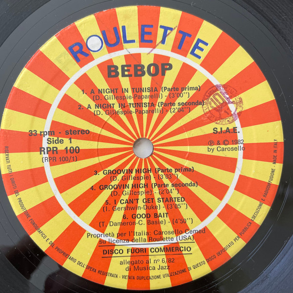 Various - Bebop | Roulette (RPR-100) - 3