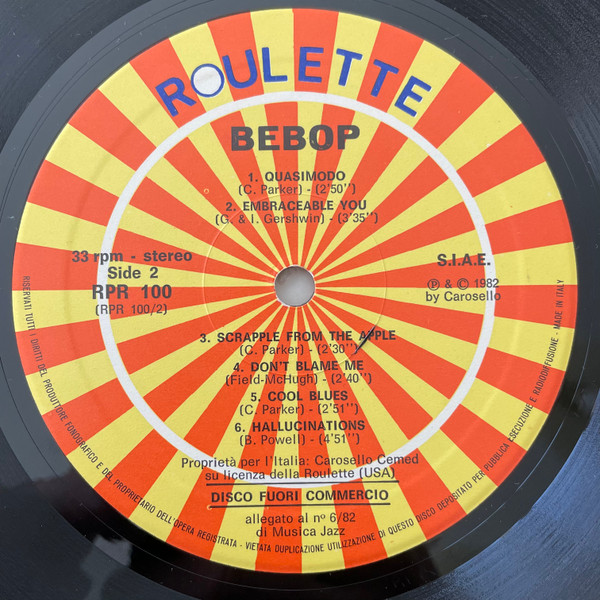 Various - Bebop | Roulette (RPR-100) - 4