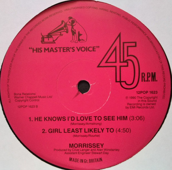 Morrissey - November Spawned A Monster | His Master's Voice (12POP 1623) - 4