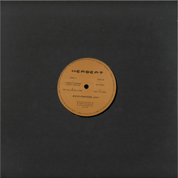 Matthew Herbert - I Hadn't Known (I Only Heard) / So Now... | Accidental Jnr (ACJ130)
