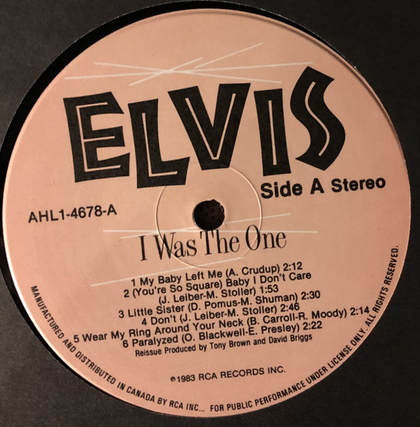 Elvis Presley - I Was The One [Vinyl] | RCA (AHL1-4678) - 3