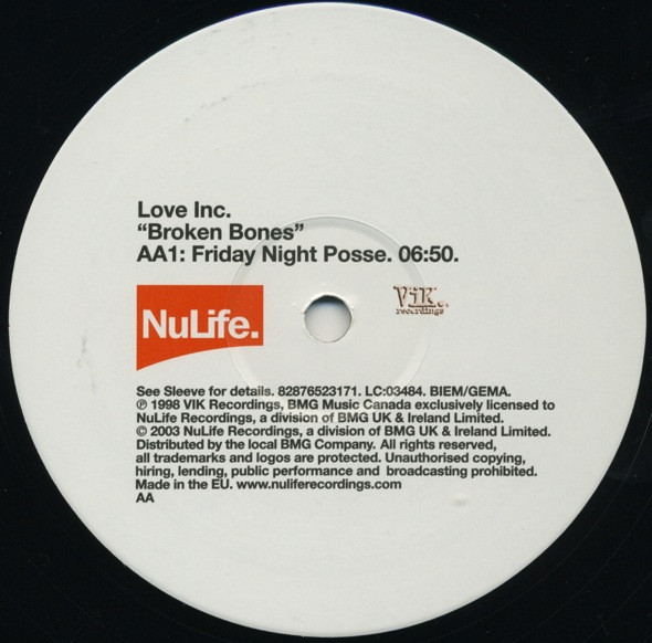 Love Inc - Broken Bones | NuLife (82876523171) - 4