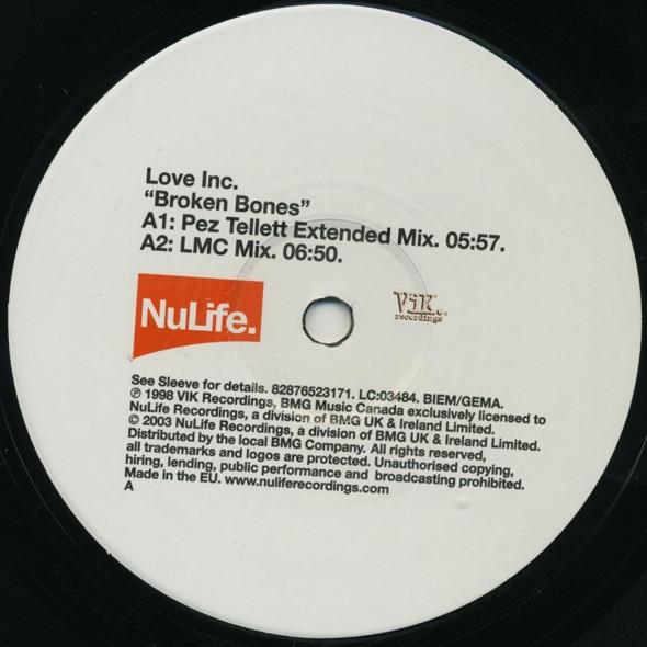 Love Inc - Broken Bones | NuLife (82876523171) - 3