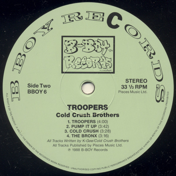 Cold Crush Brothers - Troopers | Westside Records (BBOY6) - 4 Cold Crush Brothers - Troopers | Westside Records (BBOY6) - 4