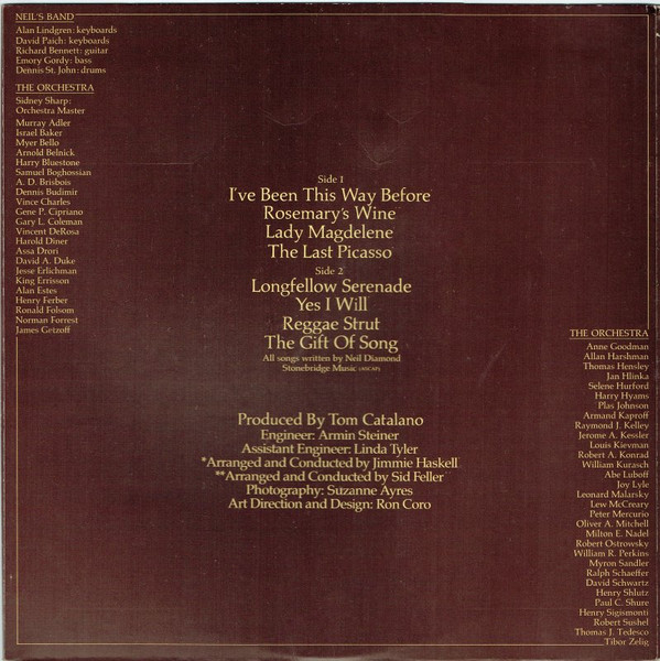 Neil Diamond - Serenade | CBS (69067) - 6