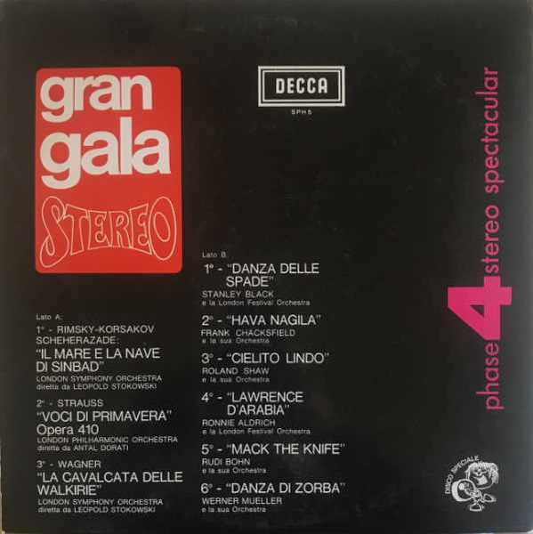 Various - Gran Gala Stereo | Decca (SPH 5) - 2 Various - Gran Gala Stereo | Decca (SPH 5) - 2