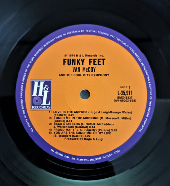 Van McCoy & The Soul City Symphony - Funky Feet | H & L Records (L-35,911) - 2