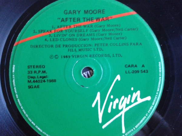 Gary Moore - After The War | Virgin (LL-209 543) - 4