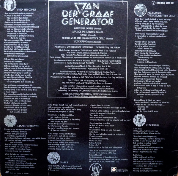 Van Der Graaf Generator - World Record | Charisma (9103 111)