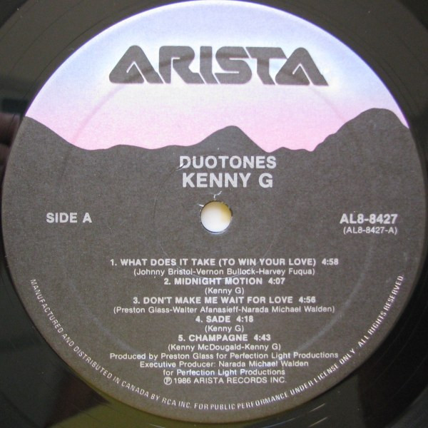 Kenny G - Duotones | Arista (AL8-8427) - 3 Kenny G - Duotones | Arista (AL8-8427) - 3