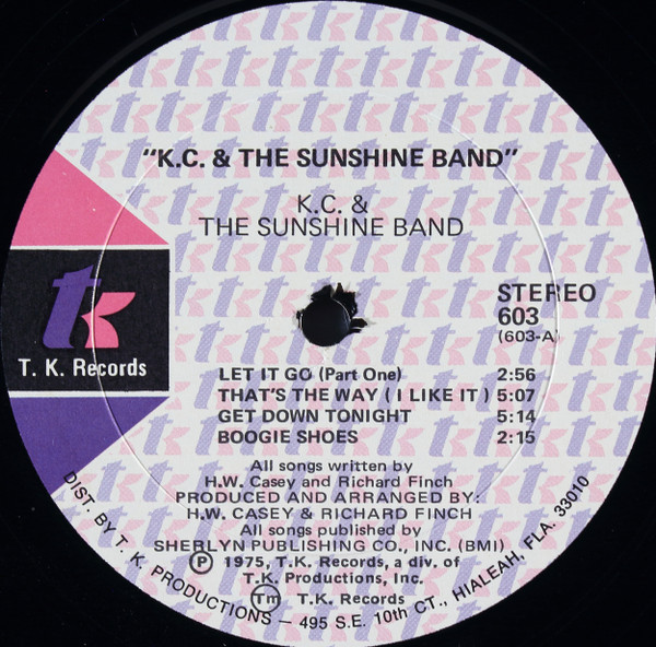 KC & The Sunshine Band - KC And The Sunshine Band | T.K. Records (TK 603) - 3
