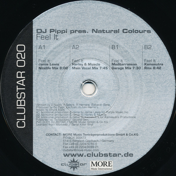 DJ Pippi Pres. Natural Colours - Feel It | Clubstar (clubstar 020) - 3
