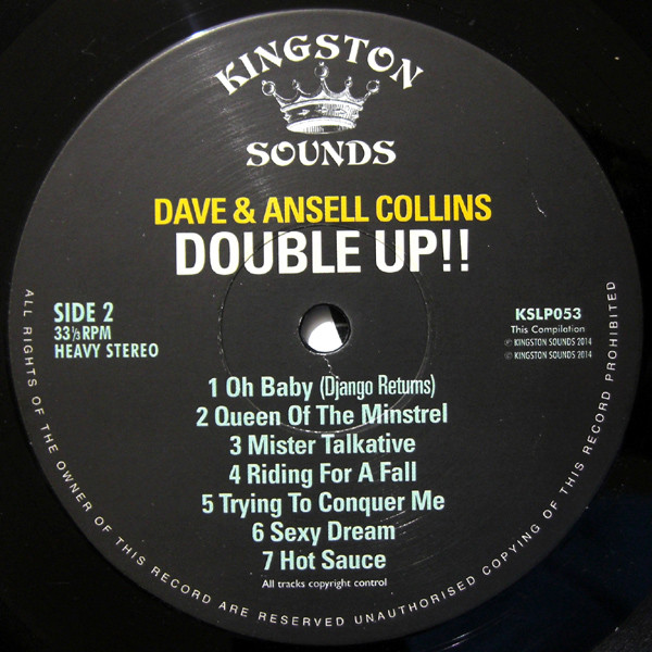Dave & Ansel Collins - Double Up!! | Kingston Sounds (KSLP053) - 4