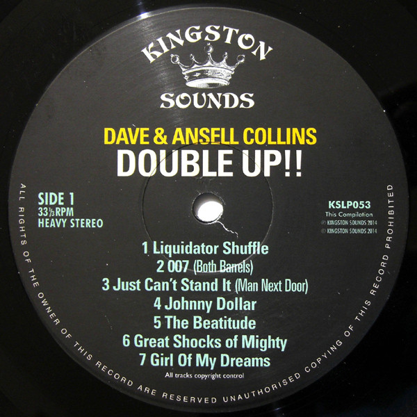 Dave & Ansel Collins - Double Up!! | Kingston Sounds (KSLP053) - 3
