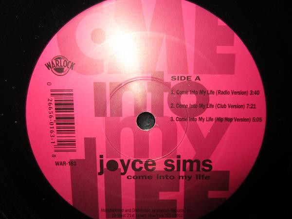 Joyce Sims - Come Into My Life | Warlock Records (WAR-163)