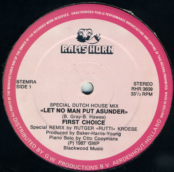 First Choice - Let No Man Put Asunder | Rams Horn Records (RHR 3609)