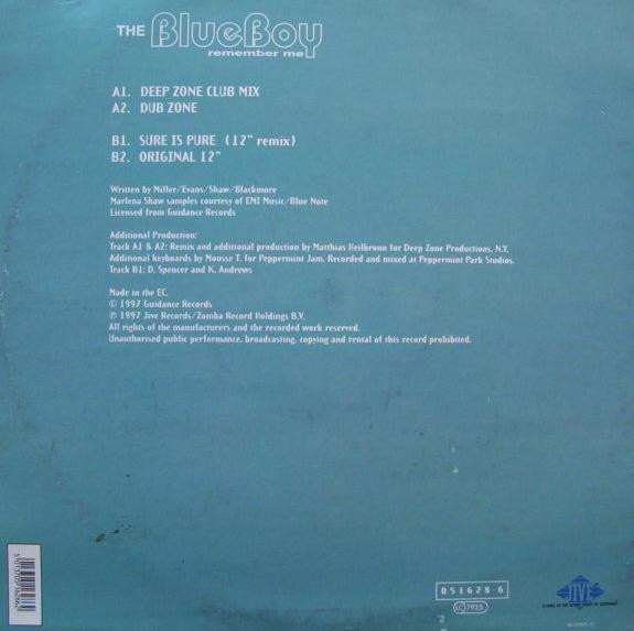 Blue Boy - Remember Me | Jive (051628-6) - 2