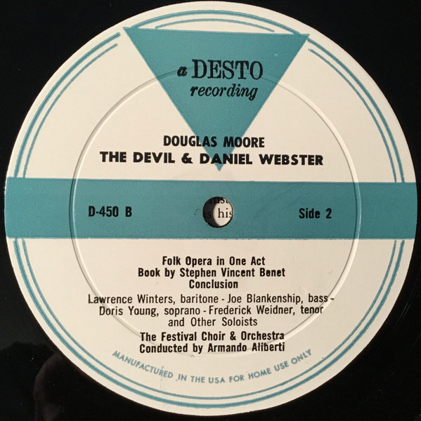 Douglas Moore , Stephen Vincent Benét - The Devil And Daniel Webster | Desto (D-450) - 4