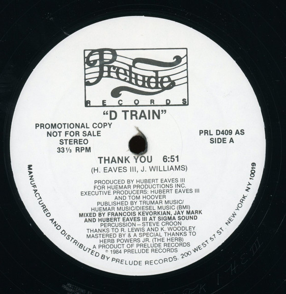 D-Train - Thank You | Prelude Records (PRL D409) - main