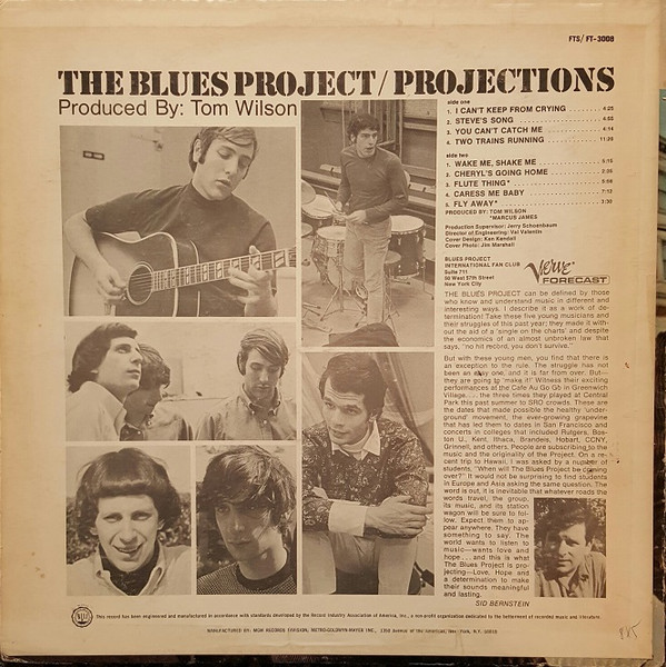 The Blues Project - Projections | Verve Forecast (FTS-3008)