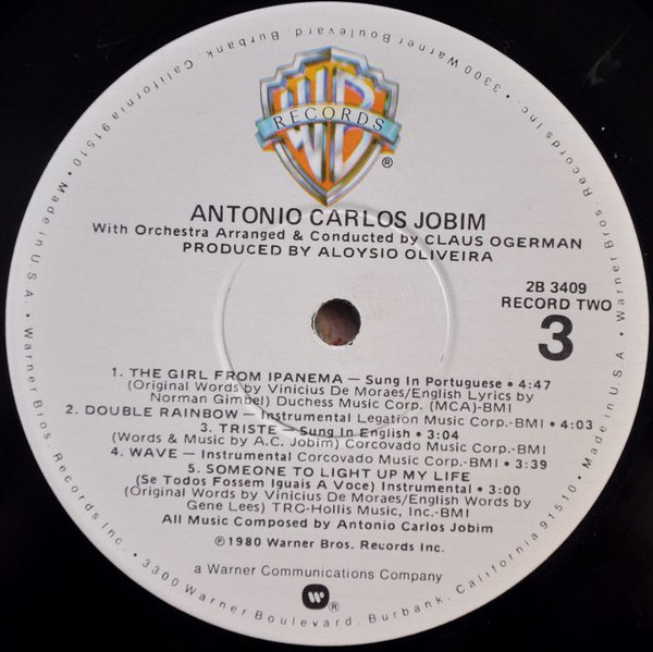 Antonio Carlos Jobim - Terra Brasilis | Warner Bros. Records (2B 3409) - 3