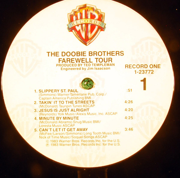 The Doobie Brothers - Farewell Tour | Warner Bros. Records (9 23772-1 G) - 3 The Doobie Brothers - Farewell Tour | Warner Bros. Records (9 23772-1 G) - 3