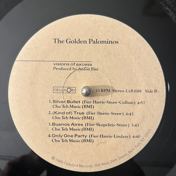 The Golden Palominos - Visions Of Excess | Celluloid (Cell 6118) - 3 The Golden Palominos - Visions Of Excess | Celluloid (Cell 6118) - 3