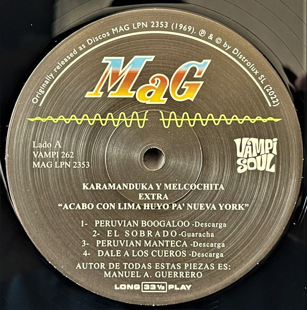 Karamanduka (Cantinflitas) Y Melcochita With "MAG" Peruvian All stars - Acabo Con Lima Huyo Pa' New York | Vampi Soul (VAMPI 262) - 3 Karamanduka (Cantinflitas) Y Melcochita With "MAG" Peruvian All stars - Acabo Con Lima Huyo Pa' New York | Vampi Soul (VAMPI 262) - 3