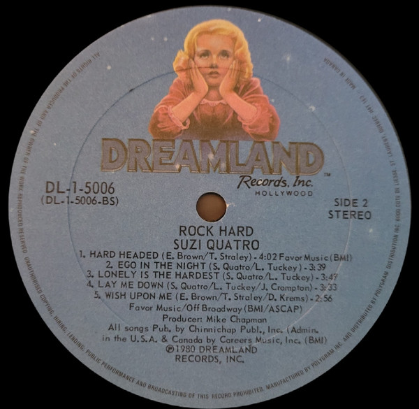 Suzi Quatro - Rock Hard | Dreamland Records, Inc. (DL-1-5006) - 4