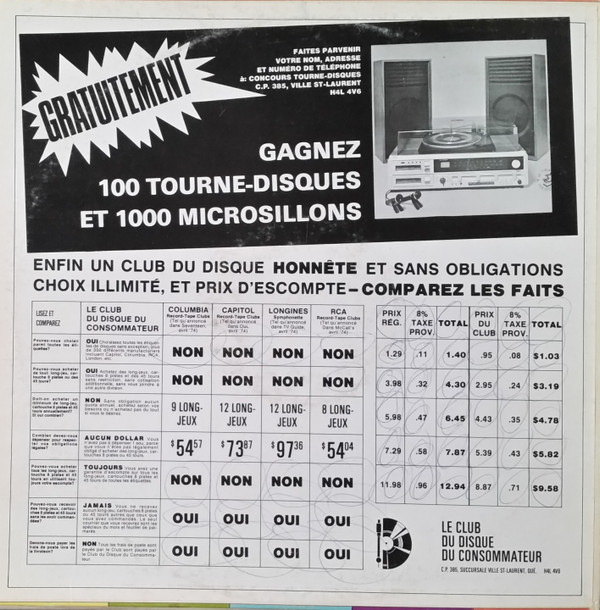 Various - 21 Super Succès | Le Club Du Disque Du Consommateur (CDC 1975)