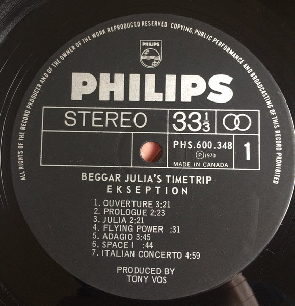 Ekseption - Beggar Julia's Time Trip | Philips (PHS-600-348) - 4