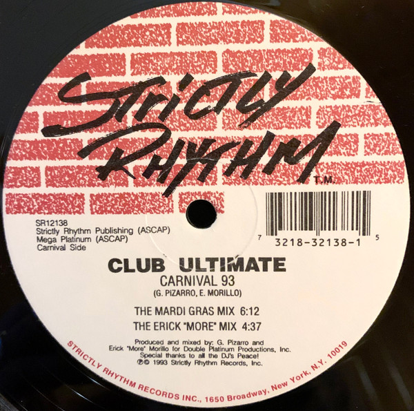Club Ultimate - Carnival 93 | Strictly Rhythm (SR12138)
