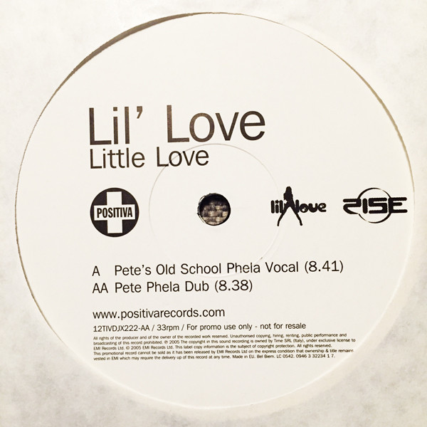 Lil' Love - Little Love (Pete Heller Remixes) | Positiva (12TIVDJX222) - 4