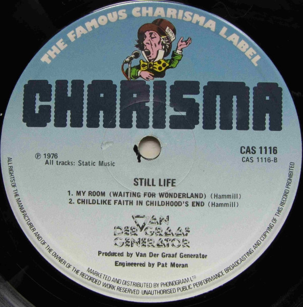 Van Der Graaf Generator - Still Life | Charisma (CAS 1116) - 3
