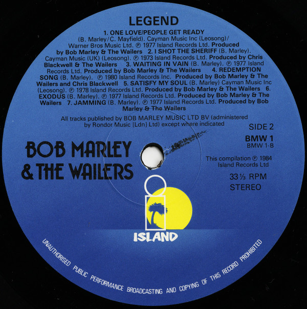 Bob Marley & The Wailers - Legend (The Best Of Bob Marley And The Wailers) | Island Records (BMW 1) - 7 Bob Marley & The Wailers - Legend (The Best Of Bob Marley And The Wailers) | Island Records (BMW 1) - 7