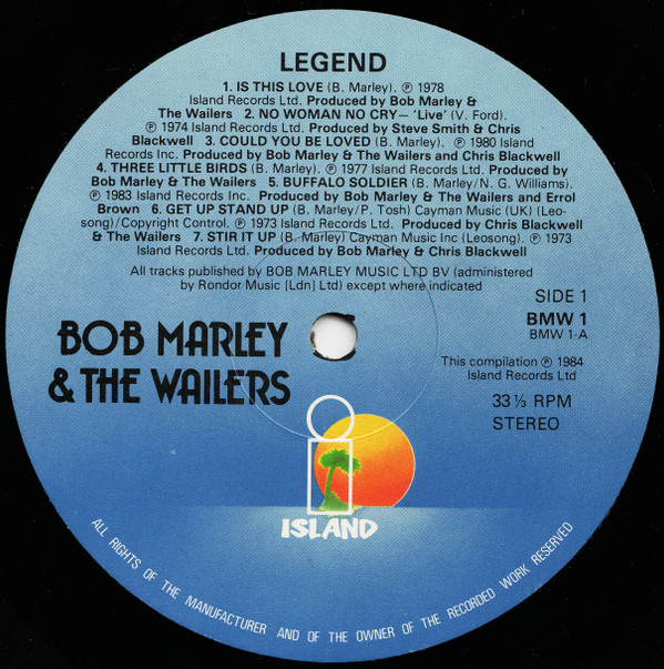 Bob Marley & The Wailers - Legend (The Best Of Bob Marley And The Wailers) | Island Records (BMW 1) - 6 Bob Marley & The Wailers - Legend (The Best Of Bob Marley And The Wailers) | Island Records (BMW 1) - 6