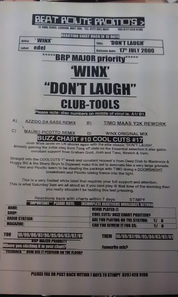 Josh Wink - Don't Laugh | Club Tools (none)