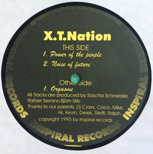 X.T.Nation - Orgasme | Inspiral Records (IR002) - 2 X.T.Nation - Orgasme | Inspiral Records (IR002) - 2