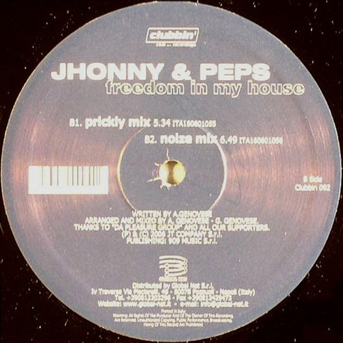 Jhonny & Peps - Freedom In My House | Clubbin' Records (CLUBBIN 092) - 2 Jhonny & Peps - Freedom In My House | Clubbin' Records (CLUBBIN 092) - 2
