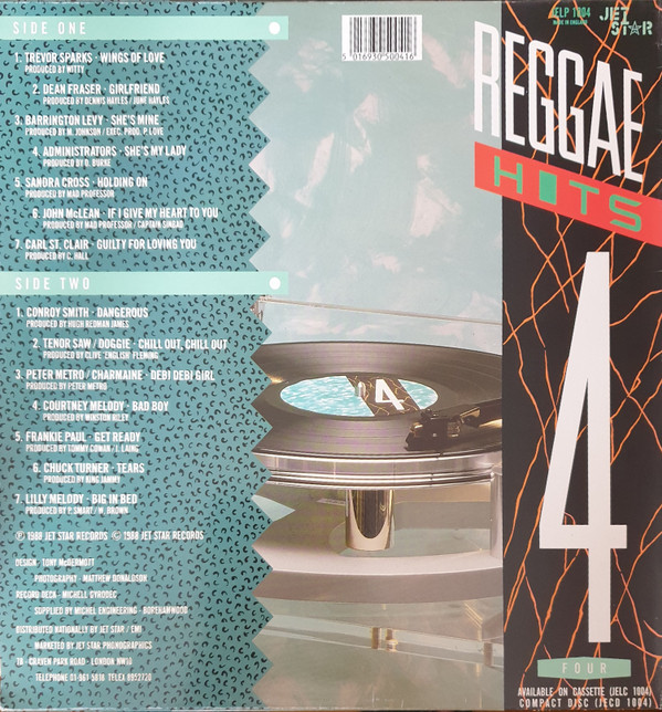 Various - Reggae Hits Vol. 4 | Jet Star (JELP 1004) - 2 Various - Reggae Hits Vol. 4 | Jet Star (JELP 1004) - 2