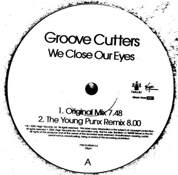 Groovecutters - We Close Our Eyes | EMI (7243 8 69658 6 8)