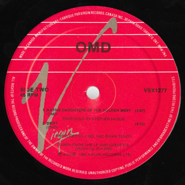 Orchestral Manoeuvres In The Dark - Secret | Virgin (VSX 1277) - 4