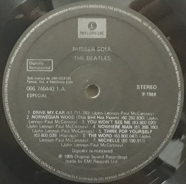 The Beatles - Rubber Soul | Parlophone (066 746440 1) - 3
