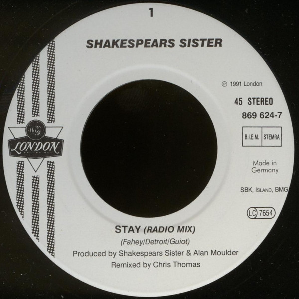 Shakespear's Sister - Stay | London Records (869 624-7) - 3 Shakespear's Sister - Stay | London Records (869 624-7) - 3