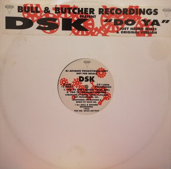 DSK - Do Ya | Bull & Butcher Recordings (12 BBUK 3) - main