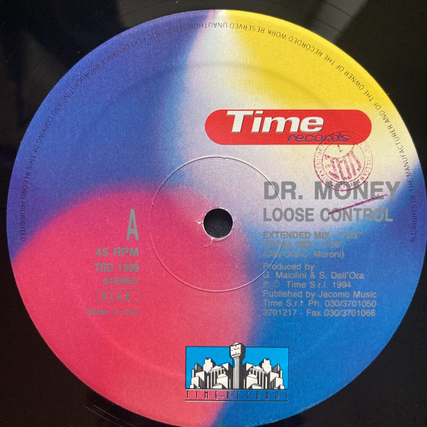 Dr. Money - Loose Control | Time Records (TRD 1399) - 3