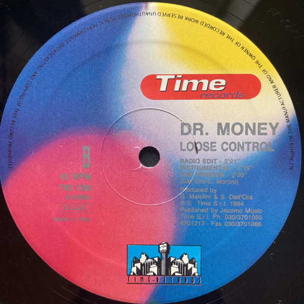 Dr. Money - Loose Control | Time Records (TRD 1399) - 4